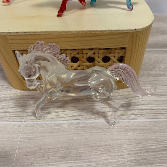 Breyer Horses Suncatchers Used Dyed Horses Lot Of 3 - Picture 3 of 12